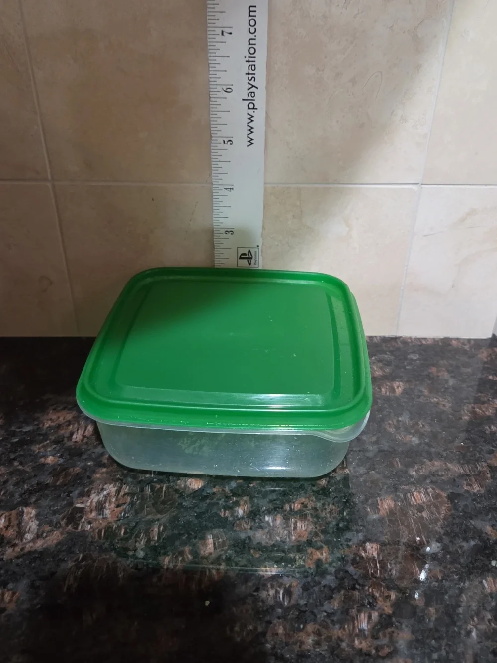 IKEA Clear Food Storage Containers with Green Lids - Stackable Set